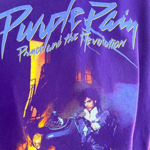 ✨The Prince Estate Official & Approved✨ “Purple Rain” Tee - Picture 2 of 5